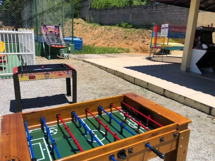 Área de Jogos em um evento real